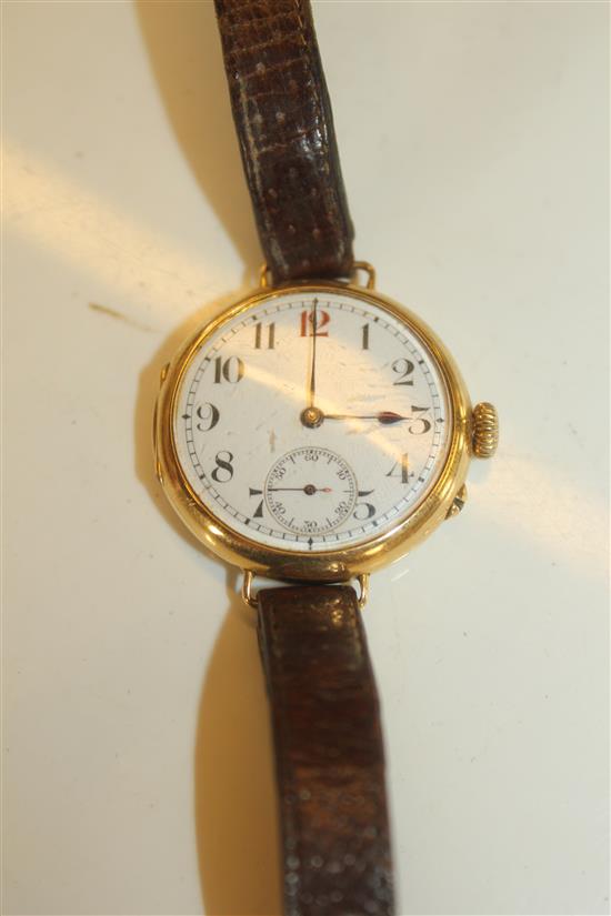Silver hunter wrist watch